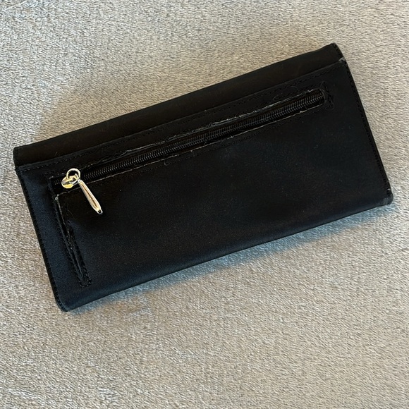 Black Wallet with Orange Pawprints - Picture 2 of 6